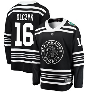 Men's Ed Olczyk Chicago Blackhawks 2019 Winter Classic Breakaway Jersey - Black