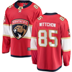 Men's Ed Wittchow Florida Panthers Breakaway Home Jersey - Red