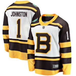 Men's Eddie Johnston Boston Bruins 2019 Winter Classic Breakaway Jersey - White