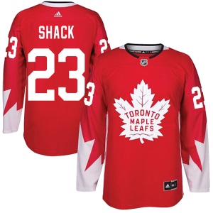 Men's Eddie Shack Toronto Maple Leafs Authentic Alternate Jersey - Red