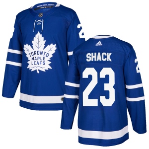 Men's Eddie Shack Toronto Maple Leafs Authentic Home Jersey - Blue