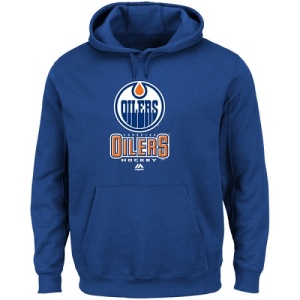 Men's Edmonton Oilers Critical Victory VIII Fleece Hoodie - - Blue