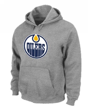 Men's Edmonton Oilers Pullover Hoodie - - Grey