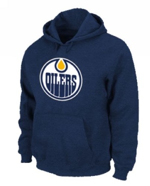 Men's Edmonton Oilers Pullover Hoodie - - Navy