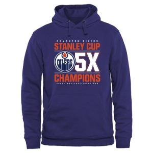 Men's Edmonton Oilers Rinkside Victor Pullover Hoodie - - Royal