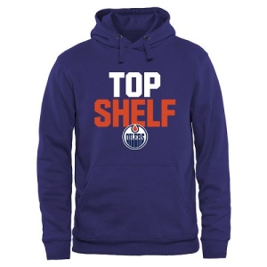 Men's Edmonton Oilers Top Shelf Pullover Hoodie - - Royal