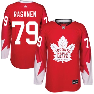 Men's Eemeli Rasanen Toronto Maple Leafs Authentic Alternate Jersey - Red