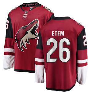 Men's Emerson Etem Arizona Coyotes Authentic Home Jersey - Red