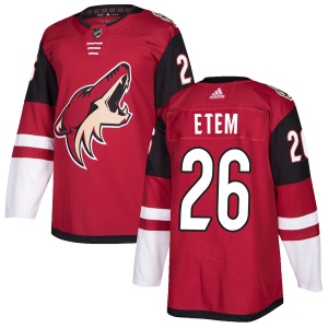 Men's Emerson Etem Arizona Coyotes Authentic Maroon Home Jersey