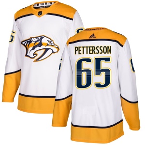 Men's Emil Pettersson Nashville Predators Authentic Away Jersey - White