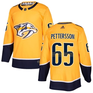 Men's Emil Pettersson Nashville Predators Authentic Home Jersey - Gold