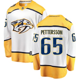 Men's Emil Pettersson Nashville Predators Breakaway Away Jersey - White