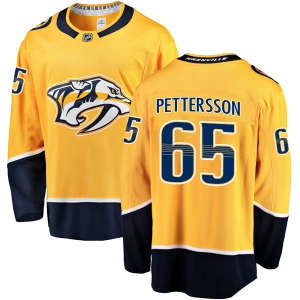 Men's Emil Pettersson Nashville Predators Breakaway Home Jersey - Gold