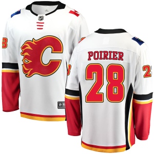 Men's Emile Poirier Calgary Flames Breakaway Away Jersey - White