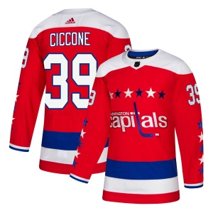 Men's Enrico Ciccone Washington Capitals Authentic Alternate Jersey - Red