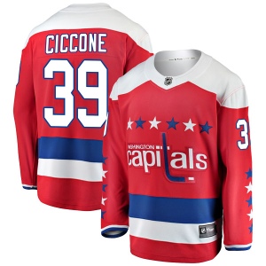 Men's Enrico Ciccone Washington Capitals Breakaway Alternate Jersey - Red