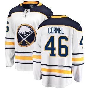 Men's Eric Cornel Buffalo Sabres Breakaway Away Jersey - White