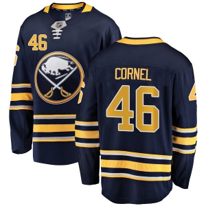 Men's Eric Cornel Buffalo Sabres Breakaway Home Jersey - Navy Blue