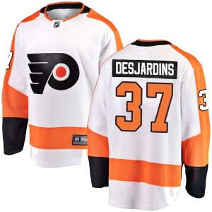 Men's Eric Desjardins Philadelphia Flyers Breakaway Away Jersey - White