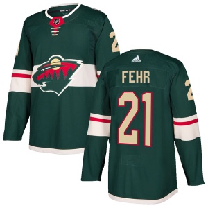 Men's Eric Fehr Minnesota Wild Authentic Home Jersey - Green