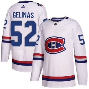 Men's Eric Gelinas Montreal Canadiens Authentic 2017 100 Classic Jersey - White