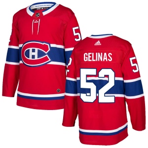 Men's Eric Gelinas Montreal Canadiens Authentic Home Jersey - Red