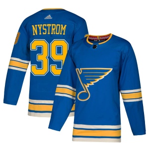 Men's Eric Nystrom St. Louis Blues Authentic Alternate Jersey - Blue