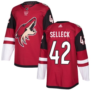 Men's Eric Selleck Arizona Coyotes Authentic Maroon Home Jersey