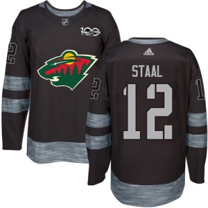 Men's Eric Staal Minnesota Wild Authentic 1917-2017 100th Anniversary Jersey - Black