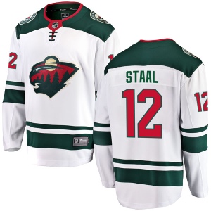 Men's Eric Staal Minnesota Wild Breakaway Away Jersey - White