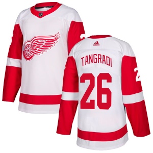 Men's Eric Tangradi Detroit Red Wings Authentic Jersey - White