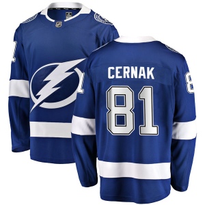 Men's Erik Cernak Tampa Bay Lightning Breakaway Home Jersey - Blue