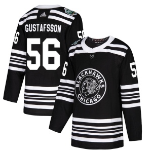 Men's Erik Gustafsson Chicago Blackhawks Authentic 2019 Winter Classic Jersey - Black