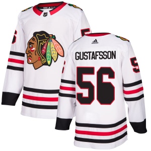 Men's Erik Gustafsson Chicago Blackhawks Authentic Jersey - White