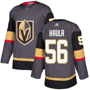 Men's Erik Haula Vegas Golden Knights Authentic Gray Jersey - Gold