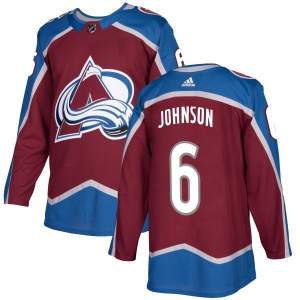 Men's Erik Johnson Colorado Avalanche Authentic Burgundy Jersey