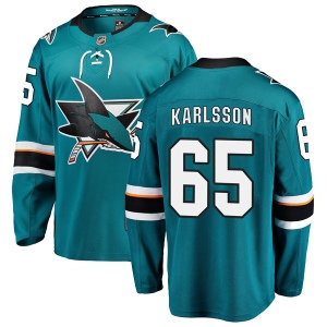 Men's Erik Karlsson San Jose Sharks Breakaway Home Jersey - Teal