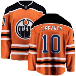 Men's Esa Tikkanen Edmonton Oilers Home Breakaway Jersey - Orange