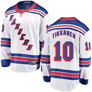 Men's Esa Tikkanen New York Rangers Breakaway Away Jersey - White