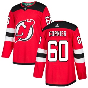 Men's Evan Cormier New Jersey Devils Authentic Home Jersey - Red