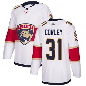 Men's Evan Cowley Florida Panthers Authentic Away Jersey - White