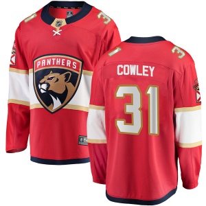 Men's Evan Cowley Florida Panthers Breakaway Home Jersey - Red