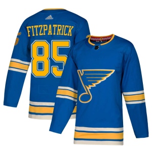 Men's Evan Fitzpatrick St. Louis Blues Authentic Alternate Jersey - Blue