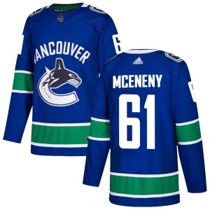 Men's Evan McEneny Vancouver Canucks Authentic Home Jersey - Blue