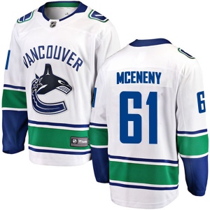 Men's Evan McEneny Vancouver Canucks Breakaway Away Jersey - White