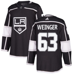 Men's Evan Weinger Los Angeles Kings Authentic Home Jersey - Black