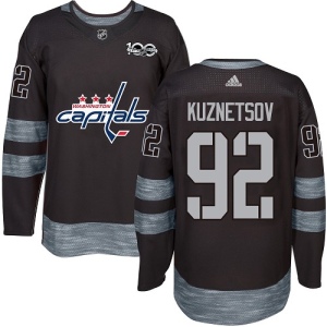 Men's Evgeny Kuznetsov Washington Capitals Authentic 1917-2017 100th Anniversary Jersey - Black