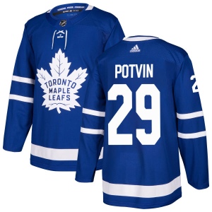 Men's Felix Potvin Toronto Maple Leafs Authentic Jersey - Blue