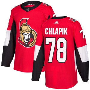 Men's Filip Chlapik Ottawa Senators Authentic Jersey - Red