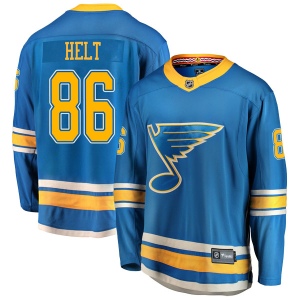 Men's Filip Helt St. Louis Blues Breakaway Alternate Jersey - Blue